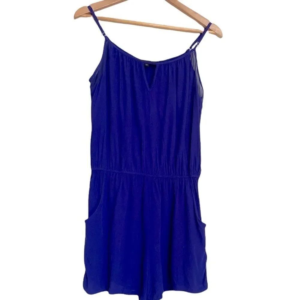 Sanctuary Blue Shorts Romper Small